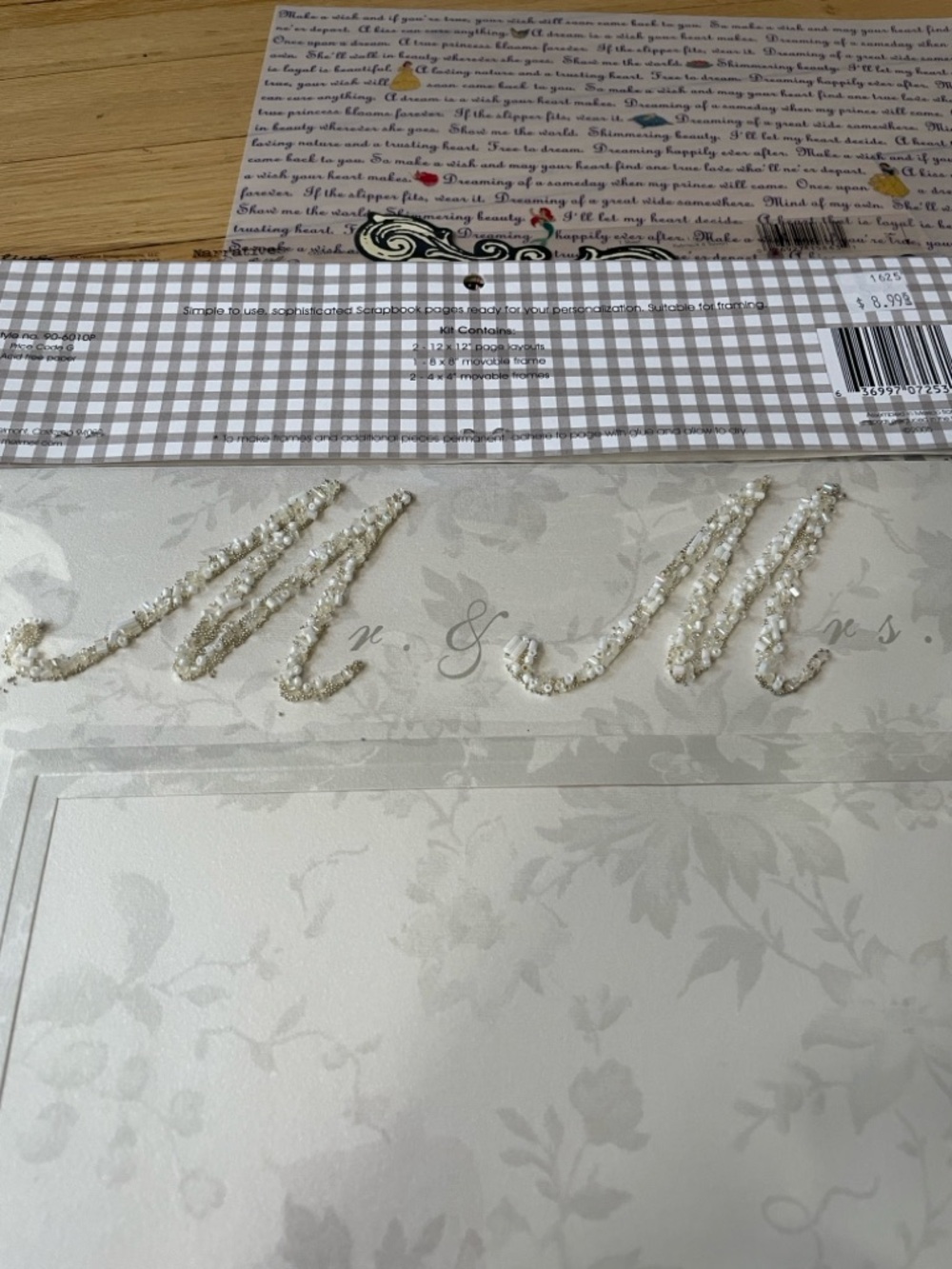 Wedding Scrapbook Kit with Stickers - Picture 8 of 14